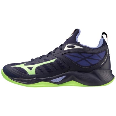 Zapatillas Para Voleibol Mizuno WAVE Dimension Hombre - Azules Oscuro / Verdes / Morados - Chile M7